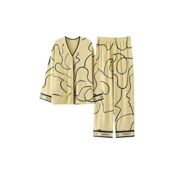 Pretty Lady Pajama Set Women's Champagne Gold