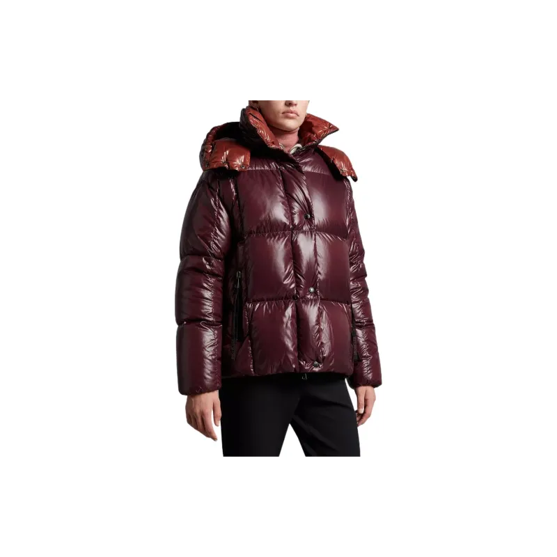 Moncler Down Jacket Women's Burgundy-2