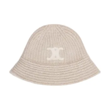 CELINE Triomphe Cloche Beanie In Cashmere