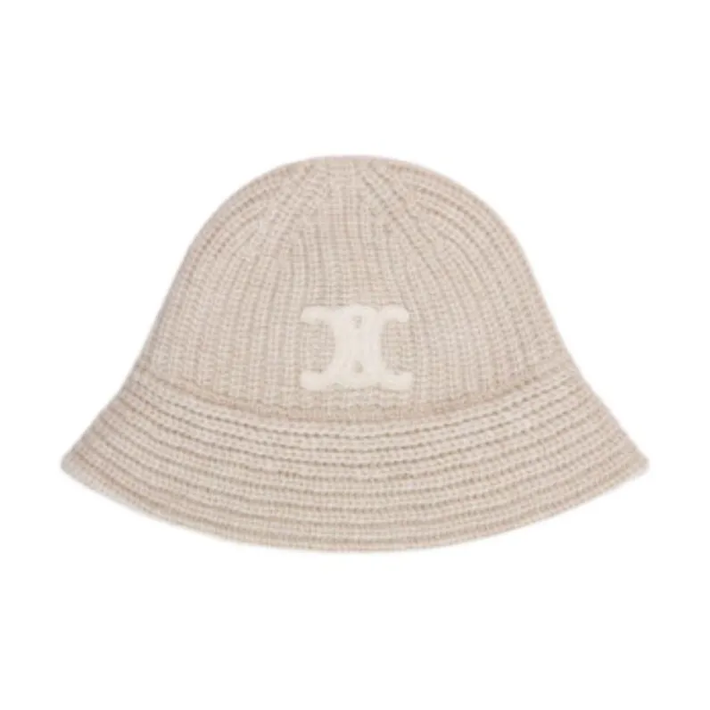 CELINE Triomphe Cloche Beanie In Cashmere-0