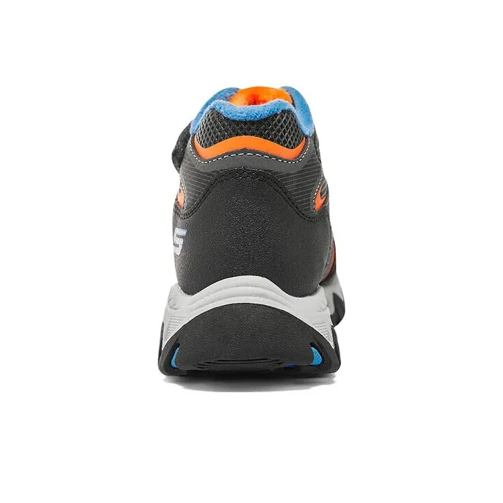 Skechers Wear resistant And Lightweight Mid Top Kids' Running Shoes Gray Orange Teenagers-2