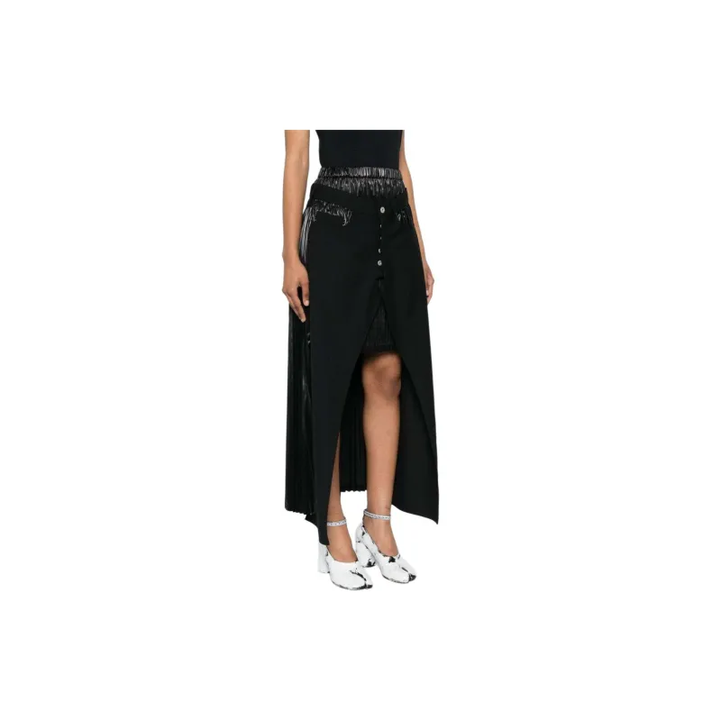 JUNYA WATANABE Plissé Midi Skirt-3