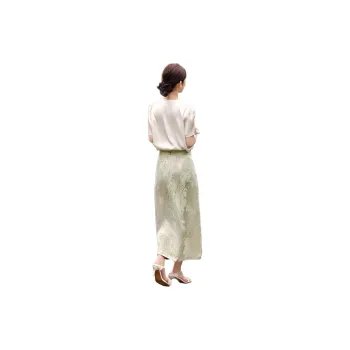 XWI Skirt Set Women's Beige & Green