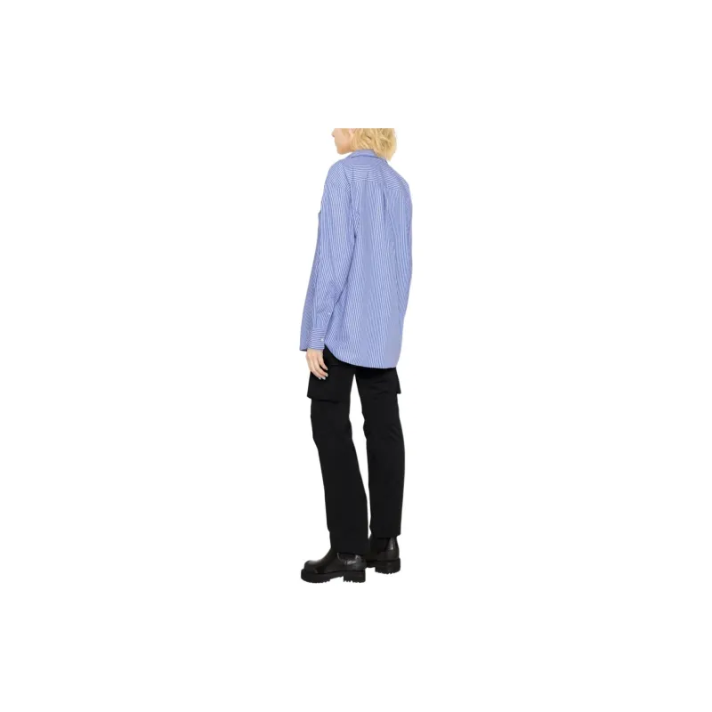 Alexander Wang Logo Patch Boyfriend Shirt-2