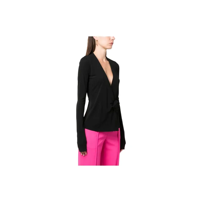 Blumarine Long sleeved Wrap Shirt-3