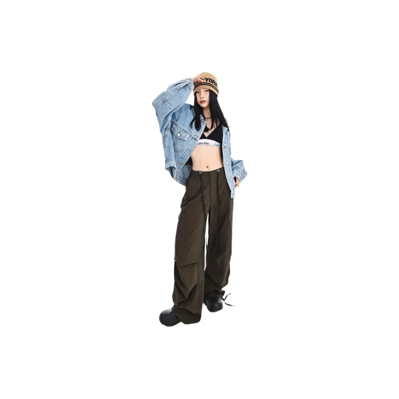 Kazakhstan Cargo Pants Women's Dark Brown-2