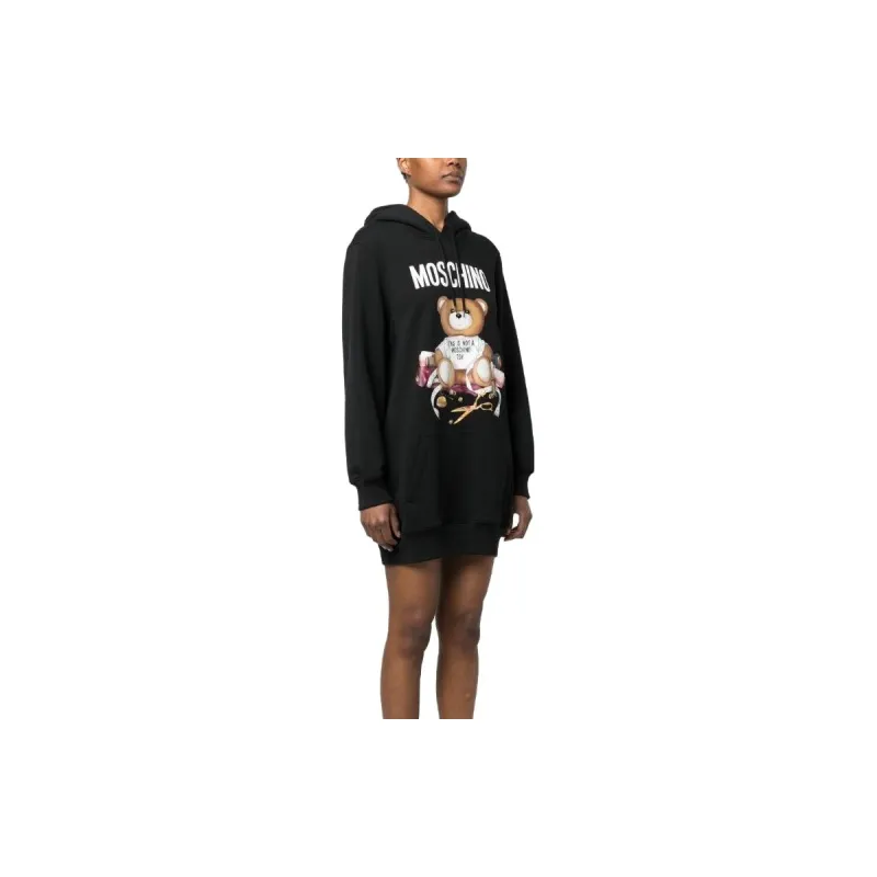 MOSCHINO Teddy Bear Hoodie Dress-3