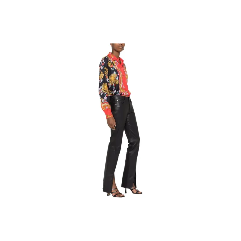 VERSACE Shirts Women's Black Red-3