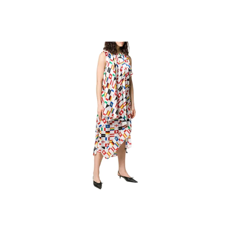 Balenciaga Printed Silk Dress-1