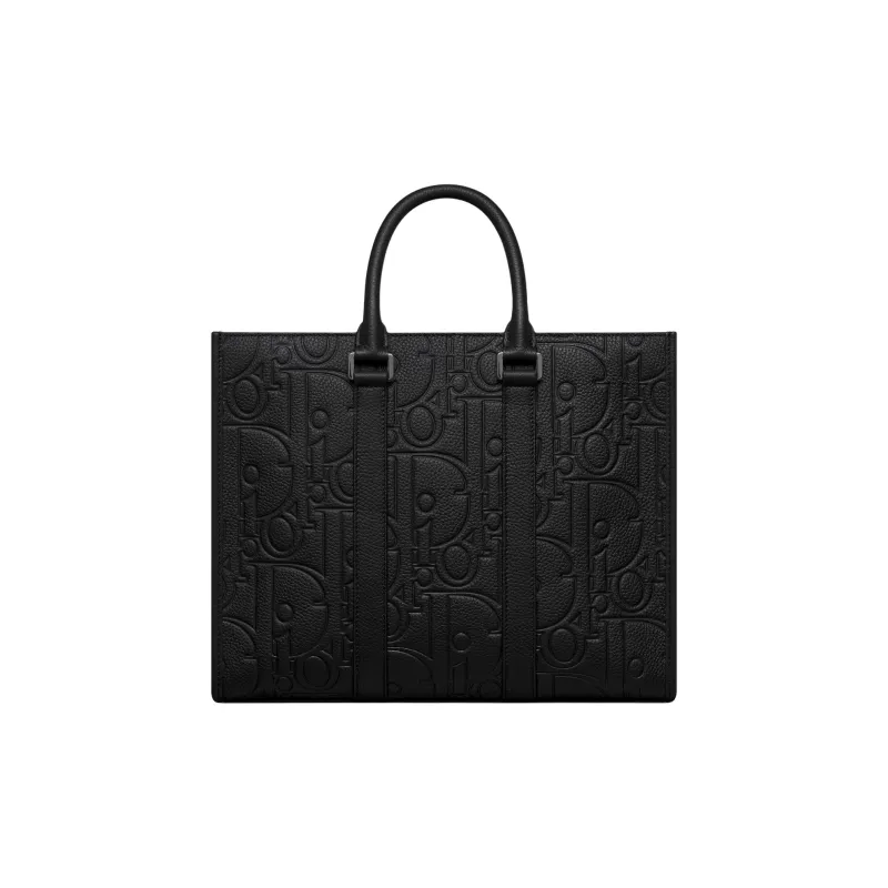DIOR Cow Leather Shoulder Bag Crossbody Bag Handbag Medium Size Men's Black-1