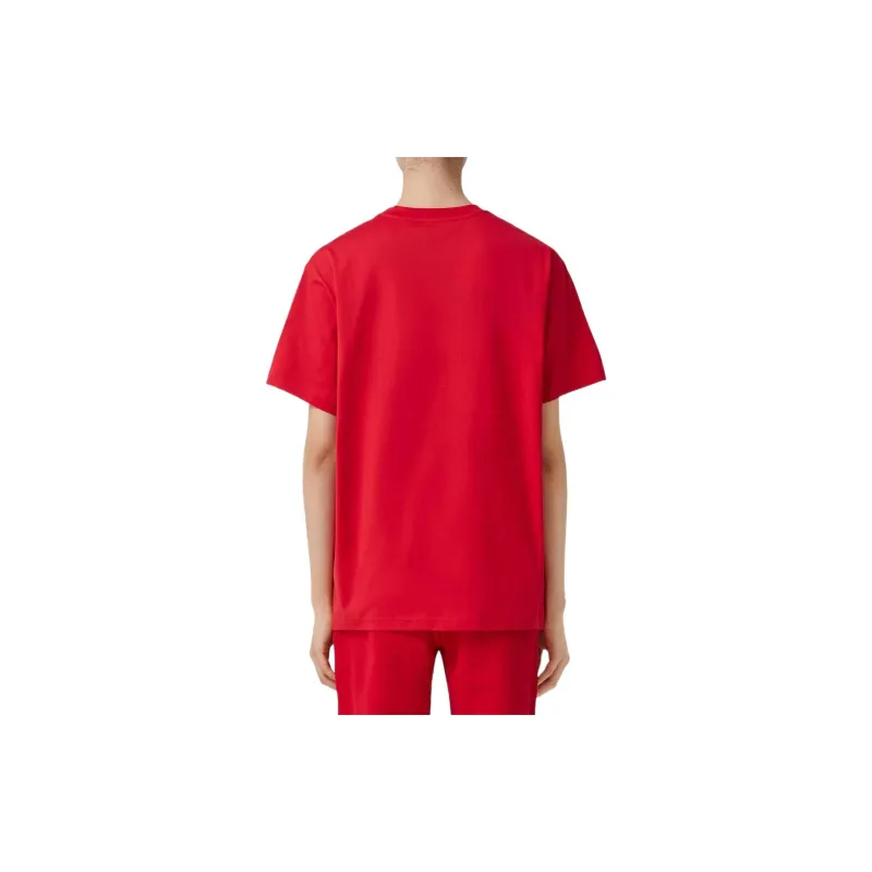 Burberry SS23 The Year Of The Rabbit SS23 Drop Shoulder Sleeve T Shirt Women's Red-3