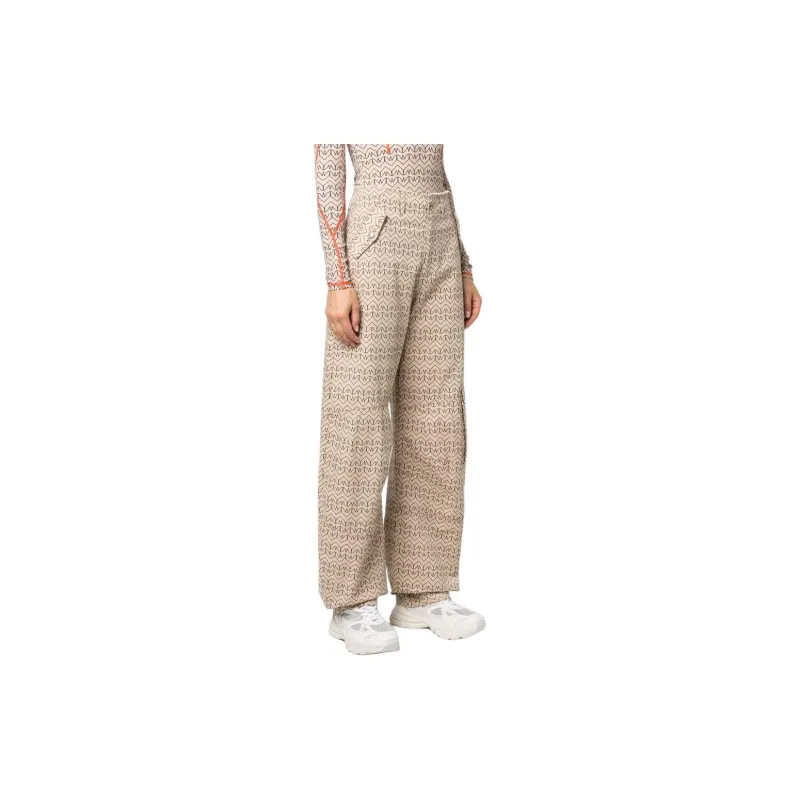 Patrizia Pepe Monogram print Cotton Cargo Trousers-3