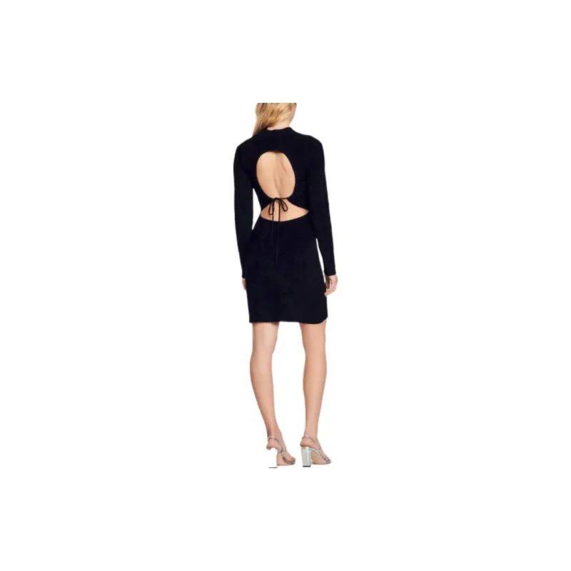 Sandro Long Sleeved Dresses Women's Black-2