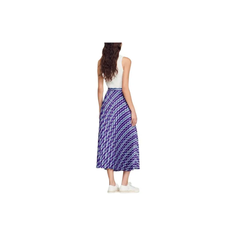 Sandro Casual Long Skirts Women's Purple-2