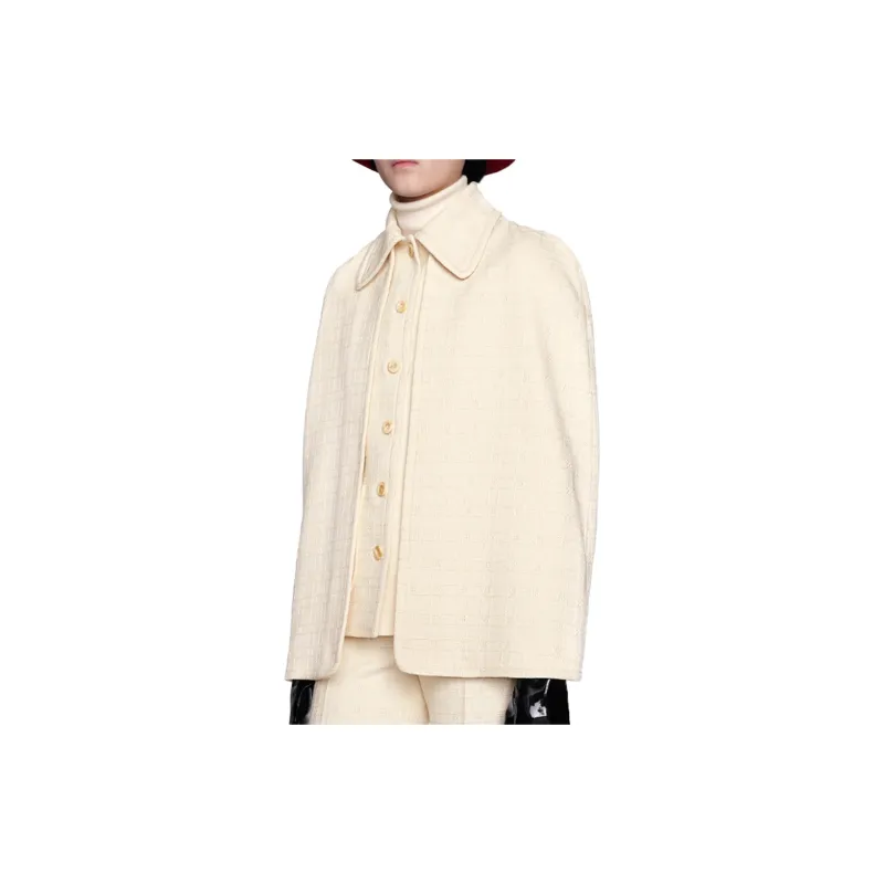 GUCCI Detachable Cape Tweed Vest-3