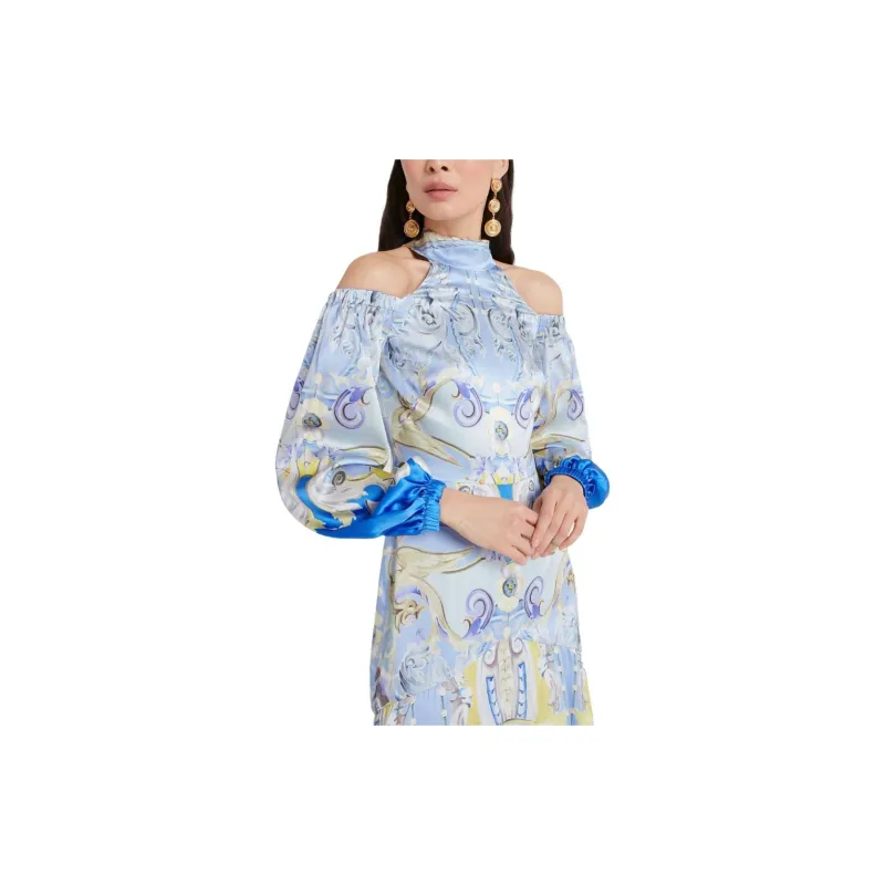 Temperley London Carline print Cold Shoulder Dress-4