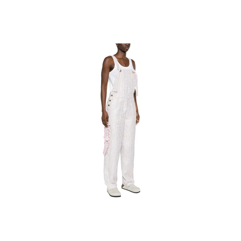 KHRISJOY Salopette Sequined Tweed Dungarees-3
