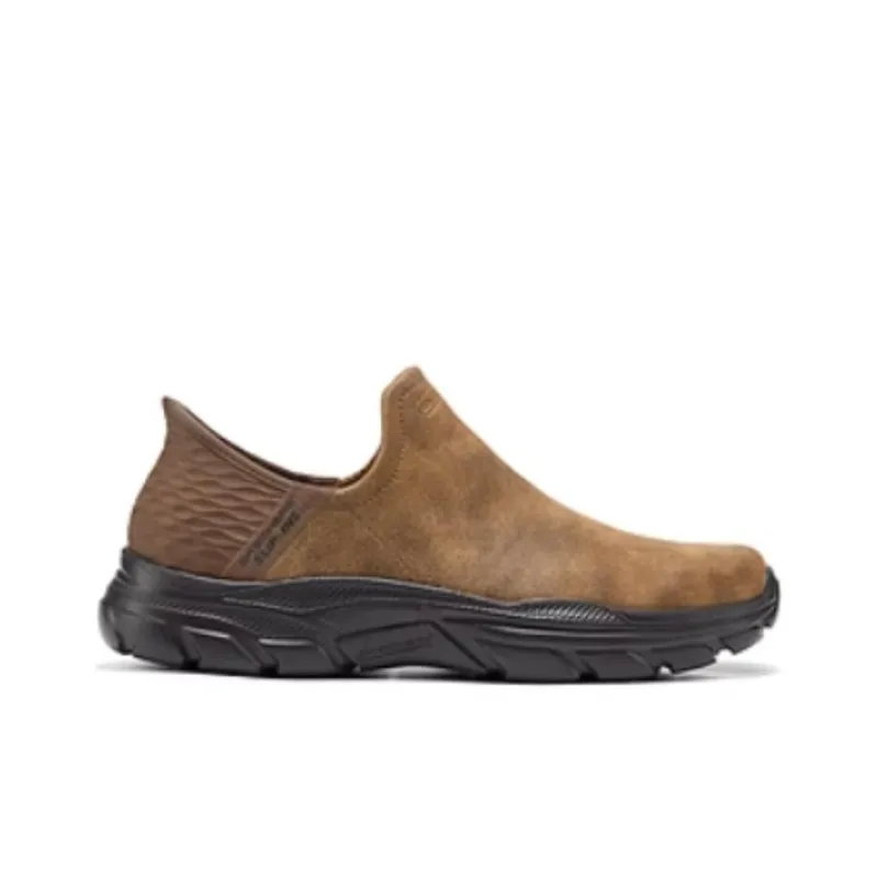 Skechers SKECHERS MENS USA Anti Slip Wear Resistant Low Top Casual Shoes Men's Brown-1