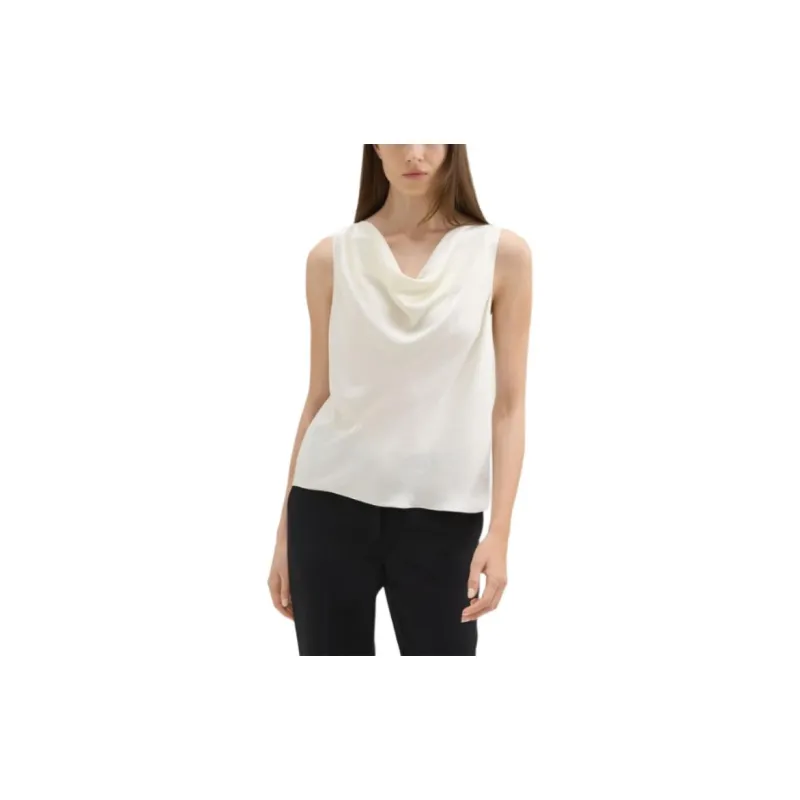 THEORY Tank Tops Women's Ecru-2
