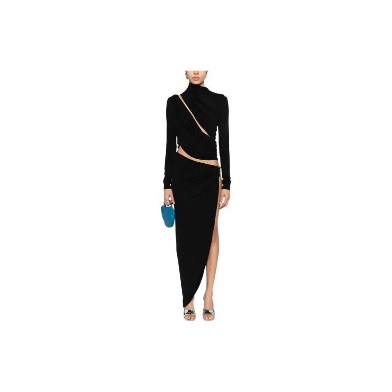 Christopher Esber Asymmetric Draped Maxi Dress-1
