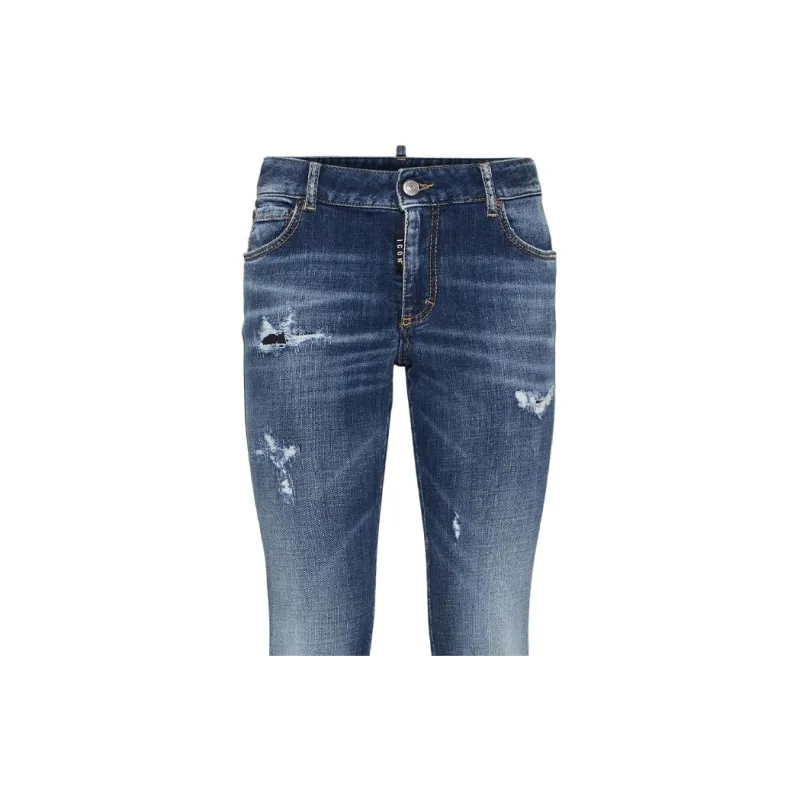 DSQUARED 2 Mid Rise Distressed Flared Jeans-2