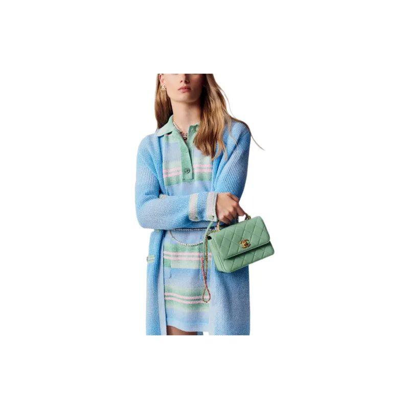 CHANEL SS23 Long Sleeved Dresses Women's Multicolor-2