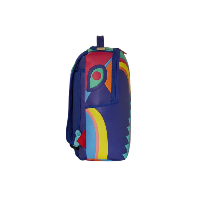 SPRAYGROUND Artificial Leather Backpack Unisex Rainbow-3