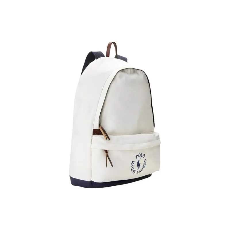 Polo Ralph Lauren Cotton Backpack Unisex White & Blue-3