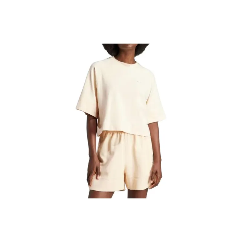 Adidas Originals T Shirts Women's Light Yellow-2