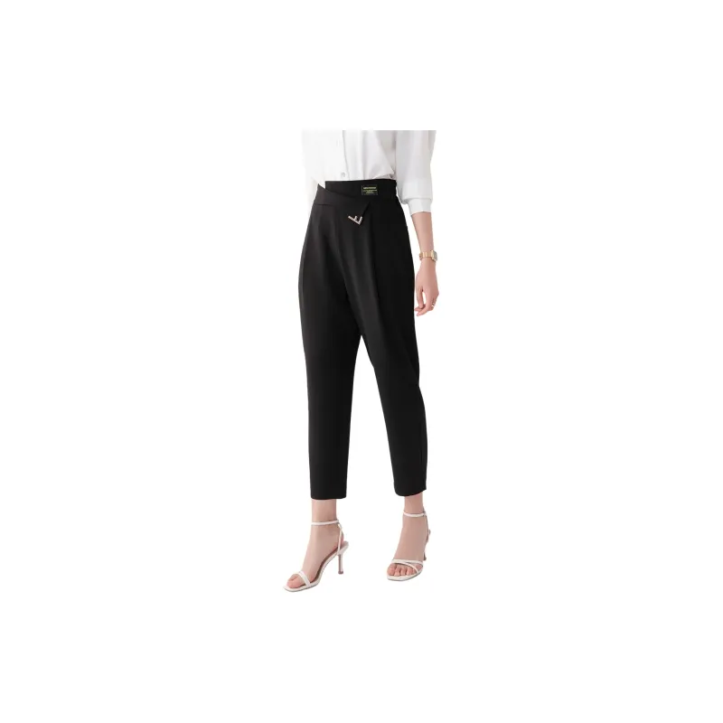 H YXIANG Casual Pants Women's Black-2