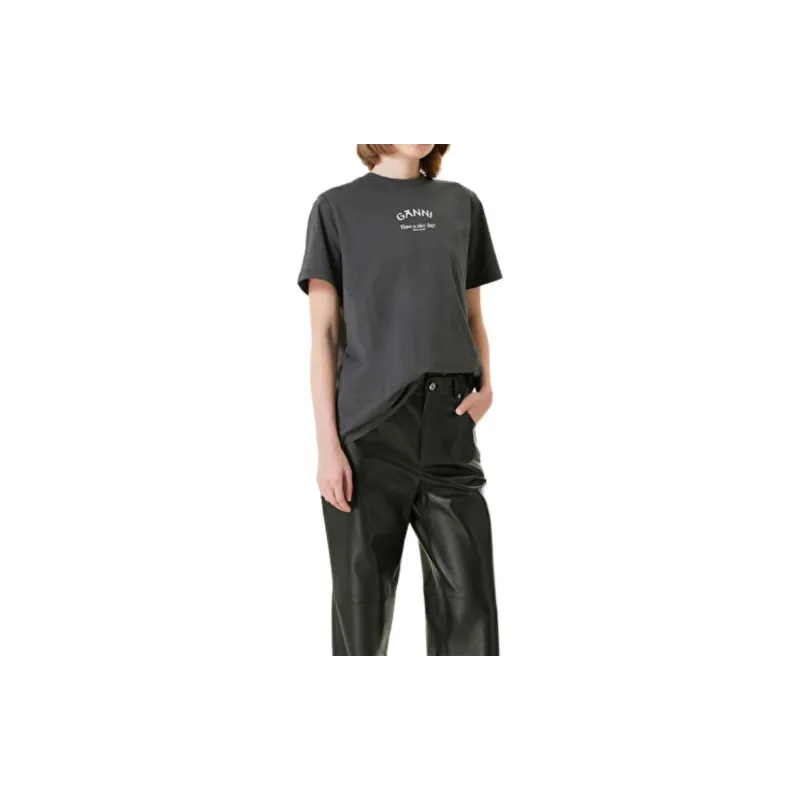 GANNI Relaxed Crewneck T Shirt-2