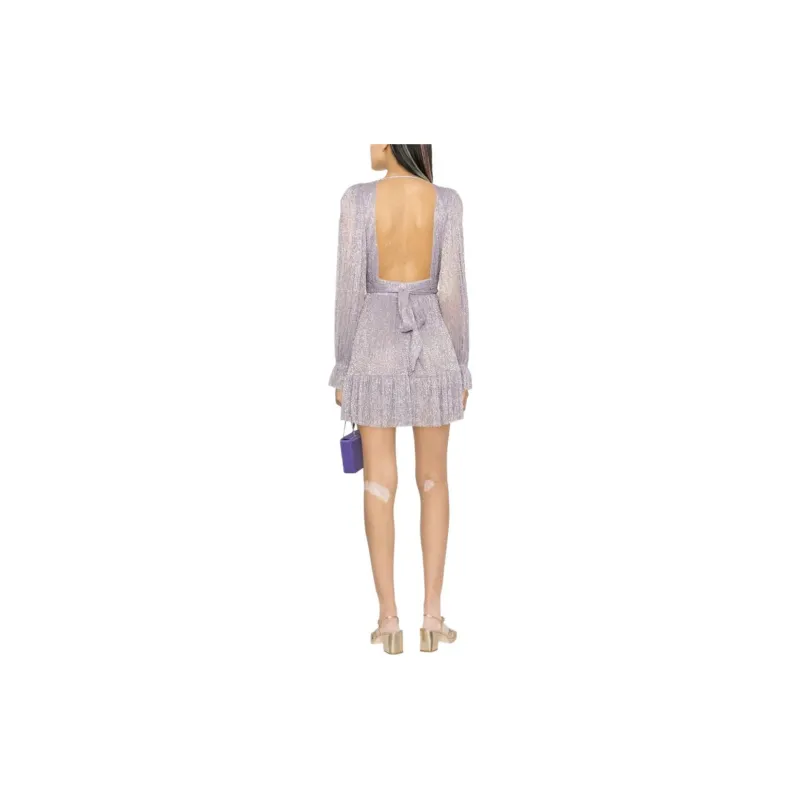 Sabina Musayev Ruched Long sleeved Mini Dress-3