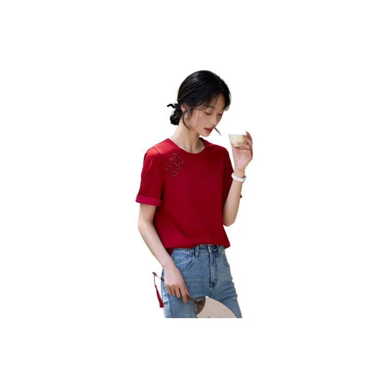 XWI T Shirts Women's Red-1