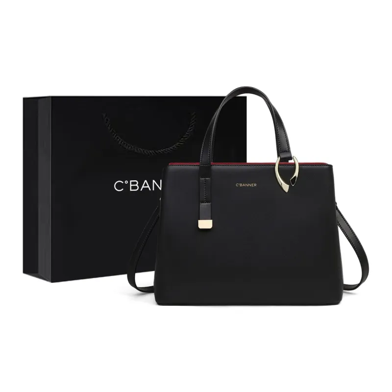 C°BANNER Cow Leather With Synthetic Leather Shoulder Bag, Crossbody Bag, Mom Handbag Women's-0
