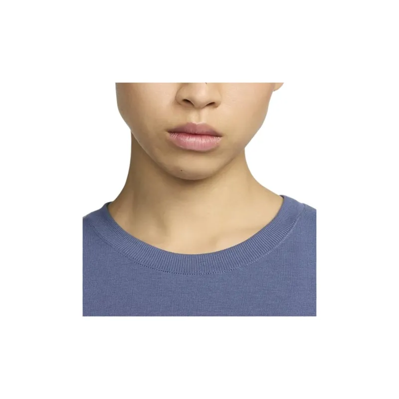 Nike Drop Shoulder Sleeve T Shirt Women's Diffused Blue-4