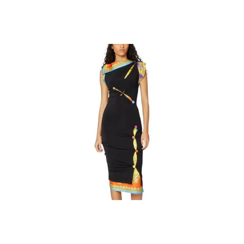 VERSACE Sleeveless Dresses Women's Multicolor-2