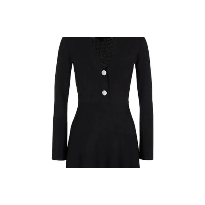 ARMANI EXCHANGE V neck A line Minidress-4