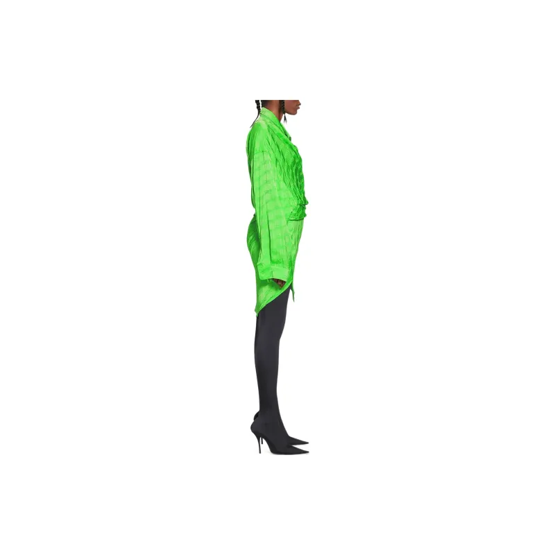 Balenciaga Bb Monogram Wrap Dress-4