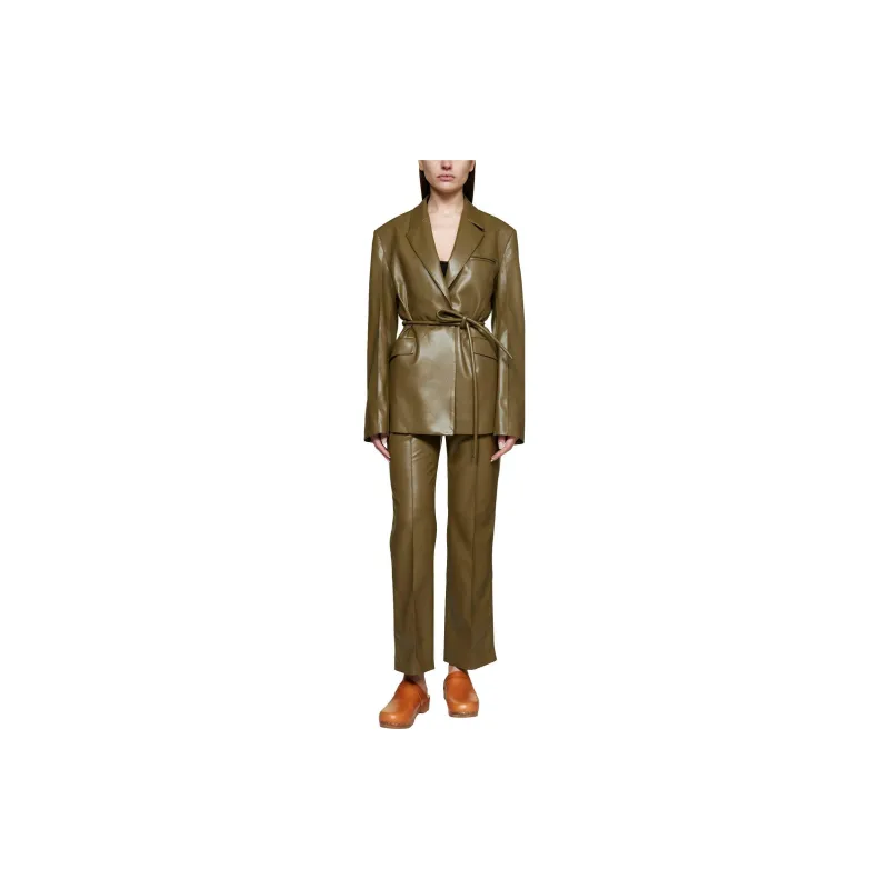 NANUSHKA High-Waisted Flared Trousers-1