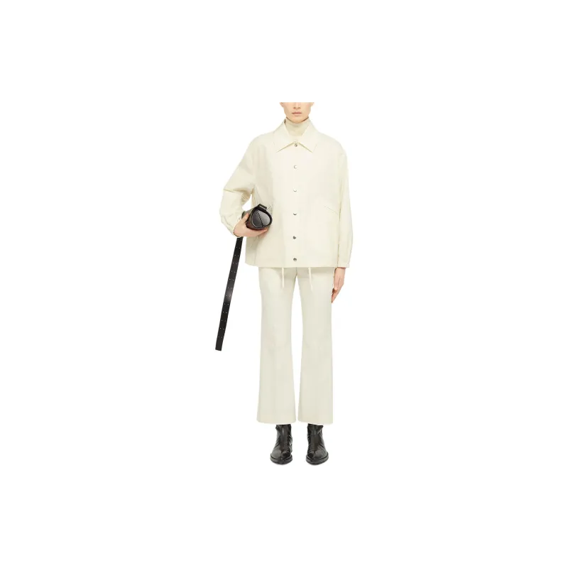 JIL SANDER Logo Printed Textured Jacket-2