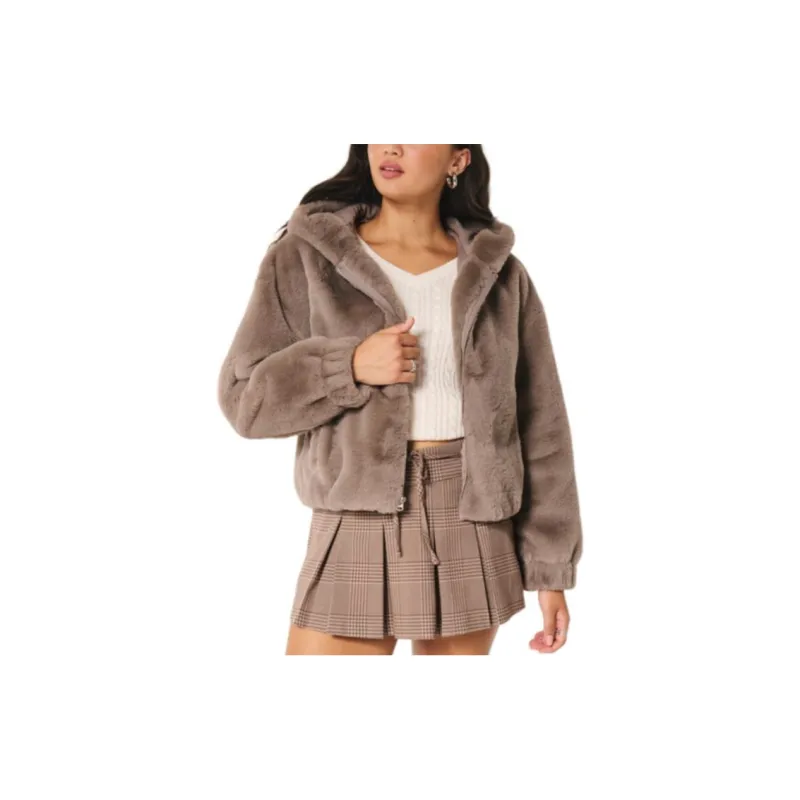 Hollister Velvet-feel Coat Women's-2