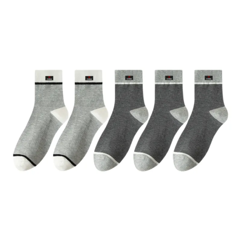 Lan Miao Mid Calf Socks Men's 5 Pack-8