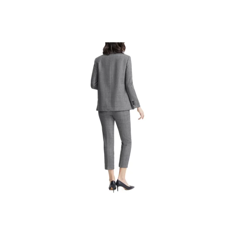 THEORY Casual Pants Women's Gray Mixed Color-2