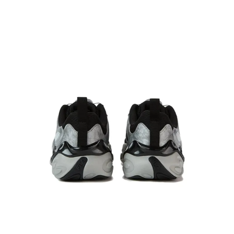 FILA KIDS Shock Absorbers Low Top Kids' Running Shoes Black Silver Kids'-3