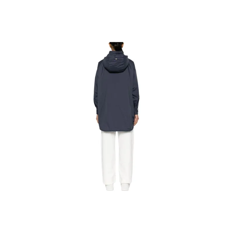 HERNO Hooded Lightweight Parka Coat-2