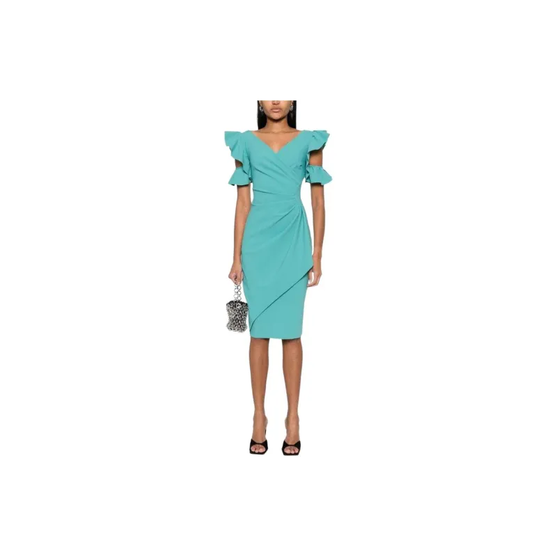 CHIARA BONI La Petite Robe SS24 Short-Sleeved Dresses Women's Aqua Blue-1