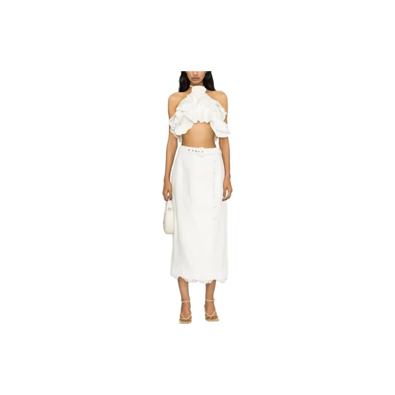 Zimmermann High Tide Appliqué Skirt-1