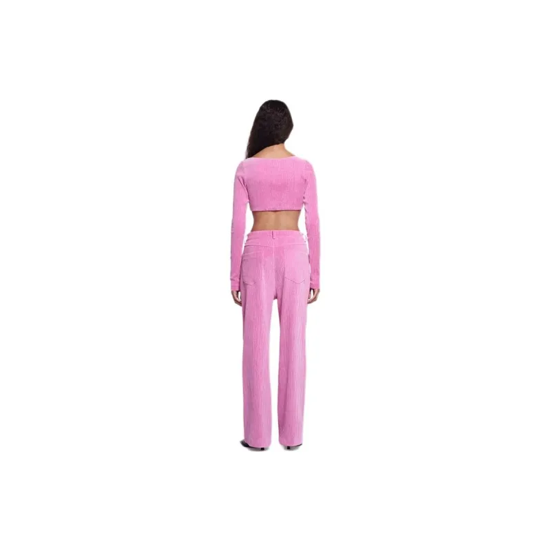 NANUSHKA Twist detail Cotton Crop Top-2