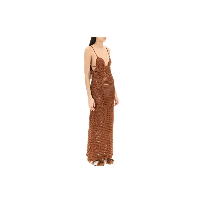Alanui Mother Nature Crochet Sleeveless Dress-3