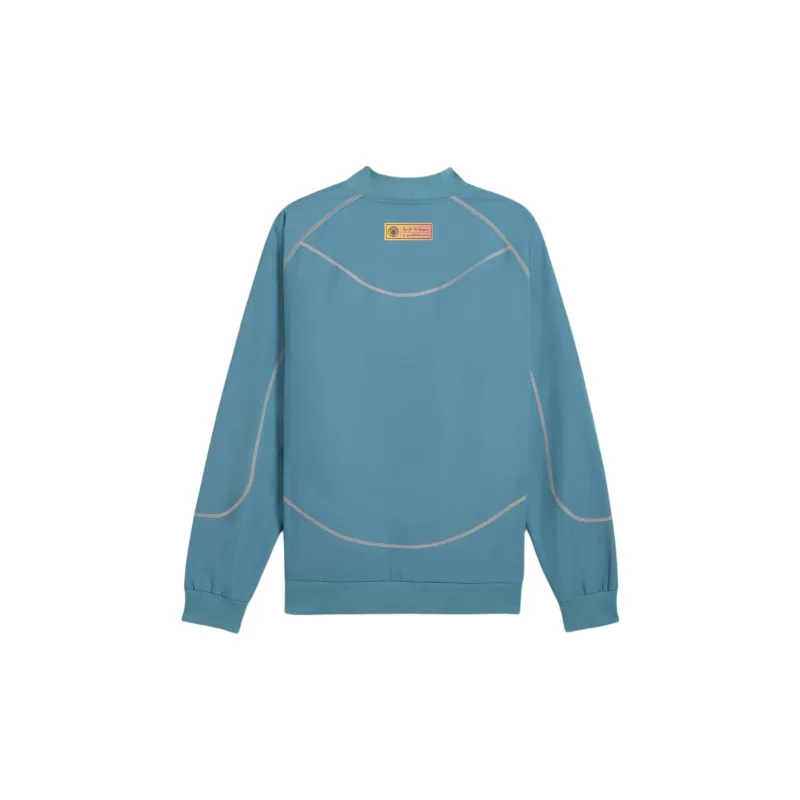 PUMA Manchester CityFtblstatement FW24 Jacket Men's Dark Blue/Daylily Pink-1